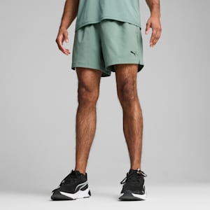 Train All Day Men's 5" Woven Training Shorts, Green Moon, extralarge-IND